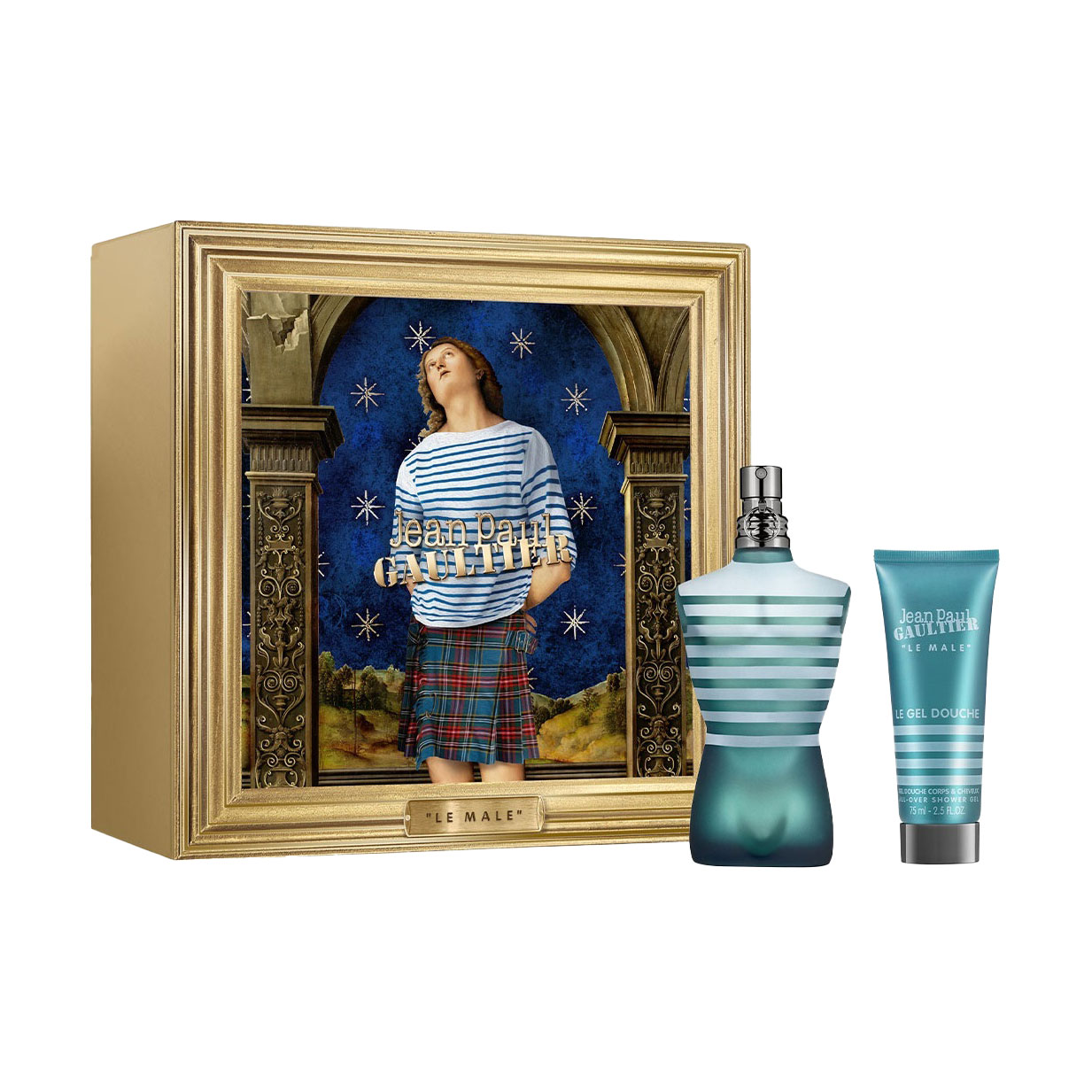 Парфумований набір чоловічий Jean Paul Gaultier Le Male Set (туалетна вода, 125 мл + гель для душу, 75 мл)